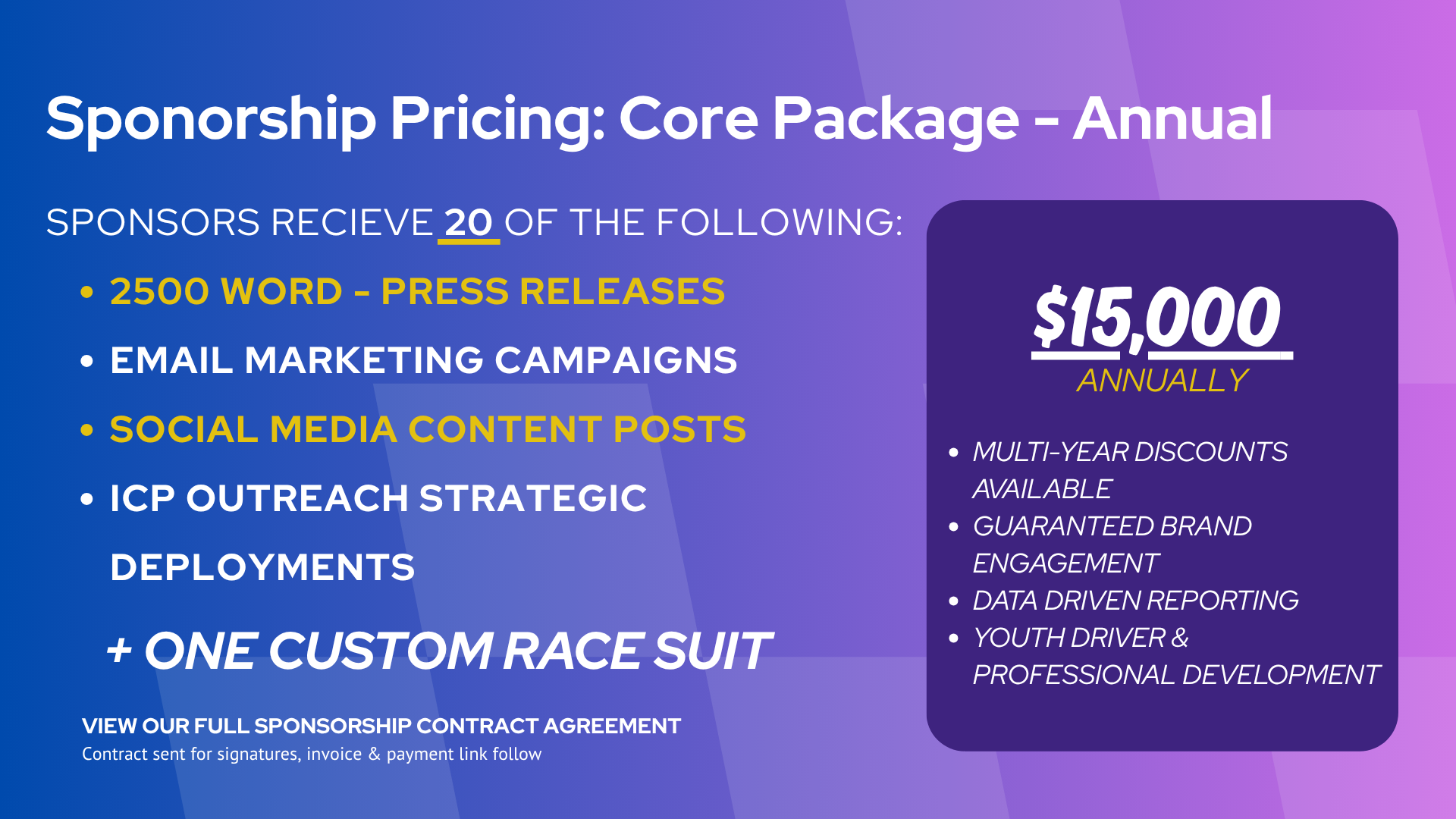 prospect motorsports annual pricing prospect motorsports annual pricing