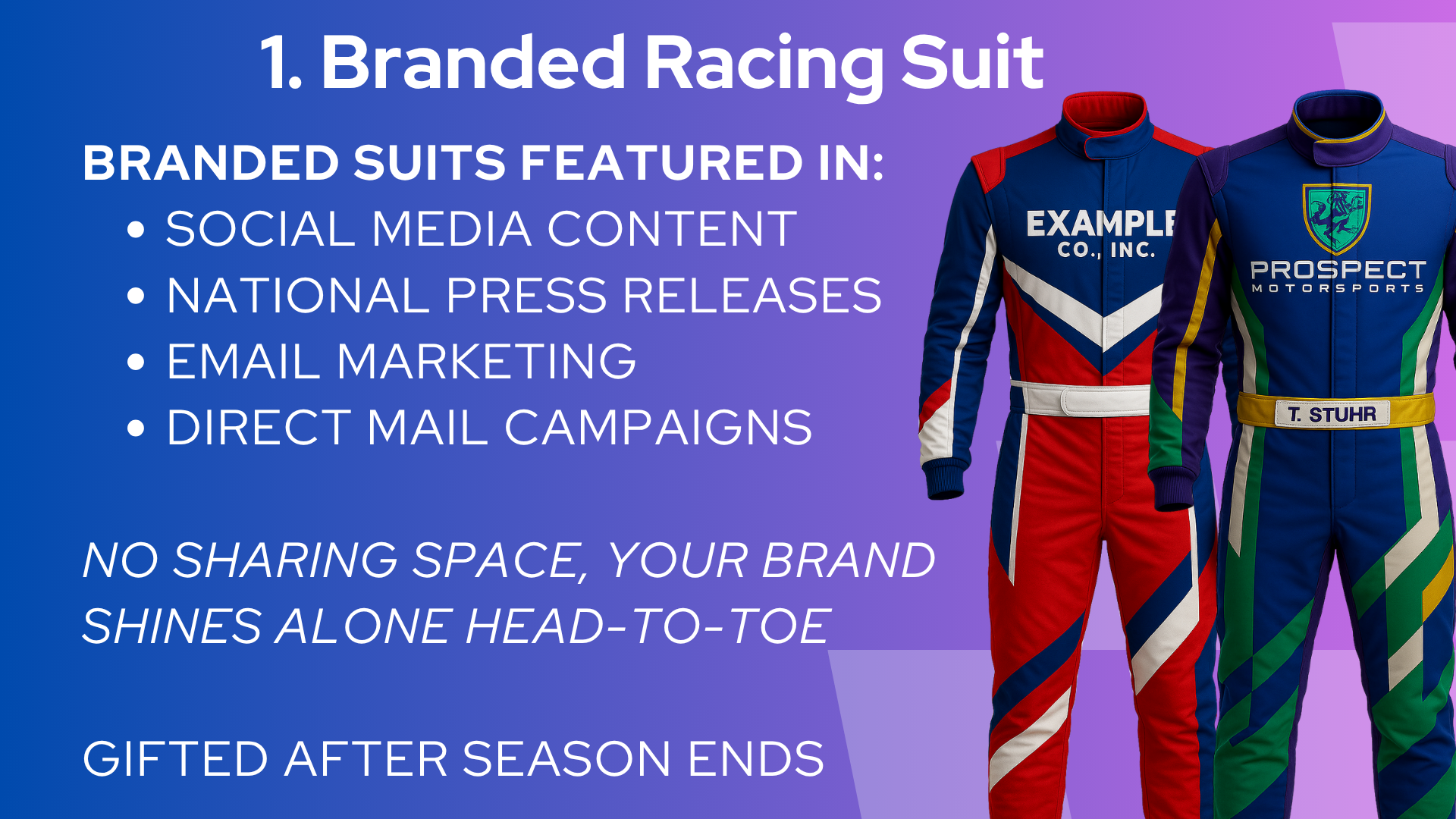 prospect motorsports branded racing suit prospect motorsports branded racing suit
