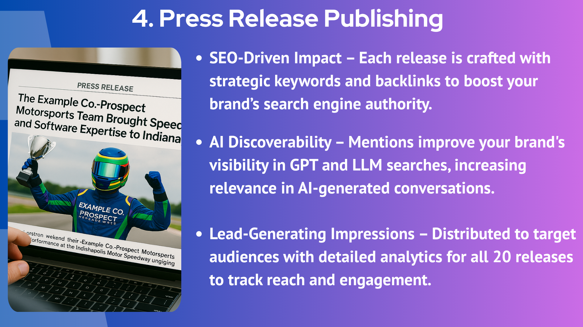 Prospect Motorsports Press Releases Prospect Motorsports Press Releases